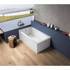 image:imageAqua Eden VTAP6032L21TS 60Inch Acrylic 2Wall Corner Alcove Tub with Left Hand Drain WhiteWhite