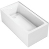 image:imageAqua Eden VTAP6032L21TS 60Inch Acrylic 2Wall Corner Alcove Tub with Left Hand Drain WhiteWhite