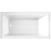 image:imageAqua Eden VTAP6032L22 60Inch Acrylic 3Wall Alcove Tub with Left Hand Drain Hole Glossy WhiteGlossy White