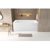 image:imageAqua Eden VTAP6032L22 60Inch Acrylic 3Wall Alcove Tub with Left Hand Drain Hole Glossy WhiteGlossy White