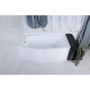 image:imageAqua Eden VTAP6032L22 60Inch Acrylic 3Wall Alcove Tub with Left Hand Drain Hole Glossy WhiteWhite