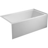 image:imageAqua Eden VTAP6032L22C 60Inch AntiSkid Acrylic 3Wall Alcove Tub with Left Hand Drain Hole White