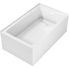 image:imageAqua Eden VTAP6032R21TS 60Inch Acrylic 2Wall Corner Alcove Tub with Right Hand Drain WhiteWhite