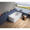 image:imageAqua Eden VTAP6032R21TS 60Inch Acrylic 2Wall Corner Alcove Tub with Right Hand Drain WhiteWhite