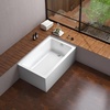 image:imageAqua Eden VTAP6032R21TS 60Inch Acrylic 2Wall Corner Alcove Tub with Right Hand Drain WhiteWhite