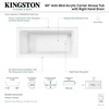 image:imageAqua Eden VTAP6032R21TS 60Inch Acrylic 2Wall Corner Alcove Tub with Right Hand Drain WhiteWhite