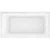 image:imageAqua Eden VTAP6032R21TS 60Inch Acrylic 2Wall Corner Alcove Tub with Right Hand Drain WhiteWhite