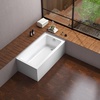 image:imageAqua Eden VTAP6032R21TS 60Inch Acrylic 2Wall Corner Alcove Tub with Right Hand Drain WhiteWhite