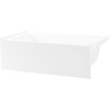 image:imageAqua Eden VTAP663222R 66Inch Acrylic 3Wall Alcove Tub with Right Hand Drain WhiteWhite