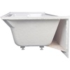 image:imageAqua Eden VTAP663222R 66Inch Acrylic 3Wall Alcove Tub with Right Hand Drain WhiteWhite