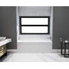 image:imageAqua Eden VTAP663222R 66Inch Acrylic 3Wall Alcove Tub with Right Hand Drain WhiteWhite