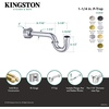 image:imageFauceture CC8143 Circlet 114inch Brass PTrap 18 Gauge Antique BrassPolished Chrome