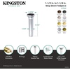 image:imageFauceture EVT6120 Possibility 112 to 114 StepDown Tailpiece 6 Length Matte BlackBrushed Brass