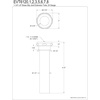 image:imageFauceture EVT6120 Possibility 112 to 114 StepDown Tailpiece 6 Length Matte BlackBrushed Brass