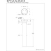 image:imageFauceture EVT8120 Possibility 112 to 114 StepDown Tailpiece 8 Length Matte Black