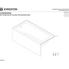 image:imageKINGSTON BRASS VTDE603122R 60Inch Contemporary Alcove Acrylic Bathtub with Right Hand Drain and Overflow Holes WhiteLeft Hand Drain