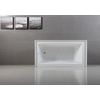 image:imageKingston Brass Aqua Eden VTAP603622L 60Inch Acrylic Alcove Tub with Left Hand Drain WhiteWhite