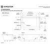 image:imageKingston Brass Aqua Eden VTAP603622L 60Inch Acrylic Alcove Tub with Left Hand Drain WhiteWhite