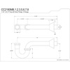 image:imageKingston Brass CC2180MB Vintage 114 Decor PTrap Matte Black