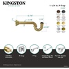 image:imageKingston Brass CC2182 Faucetier Decor 8Inch PTrap Polished BrassPolished Brass