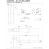 image:imageKingston Brass CC43100DLLKB30 Trimscape Modern Plumbing Sink Trim Kit with Bottle Trap in Matte Black