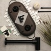 image:imageKingston Brass CC43100DLLKB30 Trimscape Modern Plumbing Sink Trim Kit with Bottle Trap in Matte Black