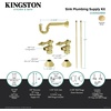 image:imageKingston Brass CC43102LKB30 Trimscape Traditional Plumbing Sink Trim Kit with PTrap in Polished Brass