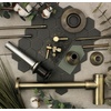 image:imageKingston Brass CC43106DLVKB30 Trimscape Modern Plumbing Sink Trim Kit with Bottle Trap and Drain in Polished NickelAntique Brass