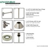 image:imageKingston Brass CC43106DLVKB30 Trimscape Modern Plumbing Sink Trim Kit with Bottle Trap and Drain in Polished NickelBrushed Nickel