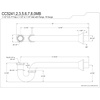 image:imageKingston Brass CC5246 114 or 112 x 112 PTrap with Bell Flange 19 Length 18 Gauge Polished NickelPolished Nickel