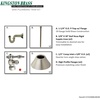 image:imageKingston Brass CC53301LKB30 Trimscape Traditional Plumbing Sink Trim Kit with PTrap in Polished ChromeBrushed Nickel