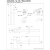 image:imageKingston Brass CC53302DLLKB30 Trimscape Modern Plumbing Sink Trim Kit with Bottle Trap in Polished Brass