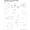 image:imageKingston Brass CC53303DLLKB40 Trimscape Modern Plumbing Sink Trim Kit with Bottle Trap in Antique BrassBrushed Brass