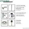 image:imageKingston Brass CC53308VKB30 Trimscape Traditional Plumbing Sink Trim Kit with PTrap and Drain in Brushed NickelPolished Chrome