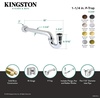image:imageKingston Brass CC9186 114 PTrap with Box Flange 18 Length 18 Gauge Polished NickelOil Rubbed Bronze