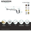 image:imageKingston Brass CC9186 114 PTrap with Box Flange 18 Length 18 Gauge Polished NickelPolished Brass