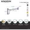 image:imageKingston Brass DD8400 Trimscape 114 Brass Oval Bottle Trap Matte Black