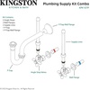 image:imageKingston Brass KPK106P Trimscape Traditional Plumbing Sink Trim Kit with PTrap in Polished NickelBrushed Brass
