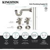 image:imageKingston Brass KPK106P Trimscape Traditional Plumbing Sink Trim Kit with PTrap in Polished NickelBrushed Nickel