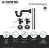 image:imageKingston Brass KPK106P Trimscape Traditional Plumbing Sink Trim Kit with PTrap in Polished NickelOil Rubbed Bronze