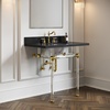 image:imageKingston Brass KPK106P Trimscape Traditional Plumbing Sink Trim Kit with PTrap in Polished NickelPolished Brass