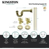 image:imageKingston Brass KPK106P Trimscape Traditional Plumbing Sink Trim Kit with PTrap in Polished NickelPolished Brass