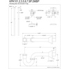 image:imageKingston Brass KPK106P Trimscape Traditional Plumbing Sink Trim Kit with PTrap in Polished NickelPolished Chrome