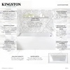 image:imageKingston Brass VTAP543022R Aqua Eden Alcove Tub WhiteBathtub