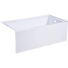 image:imageKingston Brass VTAP543022R Aqua Eden Alcove Tub WhiteBathtub