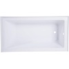 image:imageKingston Brass VTAP543022R Aqua Eden Alcove Tub WhiteBathtub
