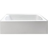 image:imageAqua Eden VTAM6032R21 60Inch Acrylic 3Wall Alcove Tub with Right Hand Drain Hole White