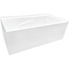 image:imageAqua Eden VTAM6032R21TS 60Inch Acrylic 2Wall Corner Alcove Tub with Right Hand Drain WhiteWhite