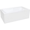 image:imageAqua Eden VTAM6032R22S 60Inch Acrylic 2Wall Corner Alcove Tub with Corner Apron Right Hand Drain Hole White