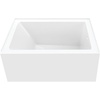 image:imageAqua Eden VTAP4836R22 48Inch Acrylic 3Wall Alcove Tub with Right Hand Drain Glossy WhiteGlossy White